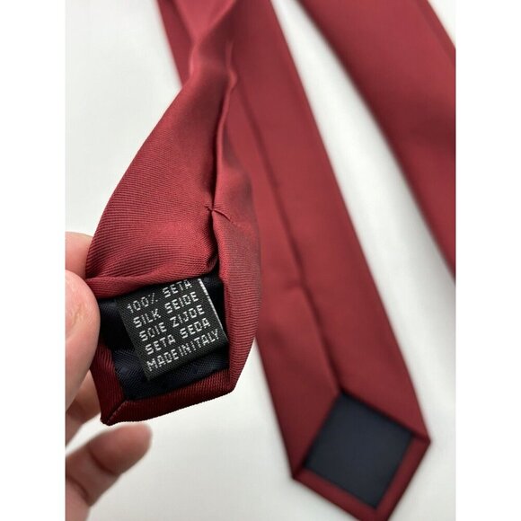 VTG ASSORTED LOT OF 3 - Red, Green & Yellow Silk / Wool Ties Made in Italy - Picture 10 of 10